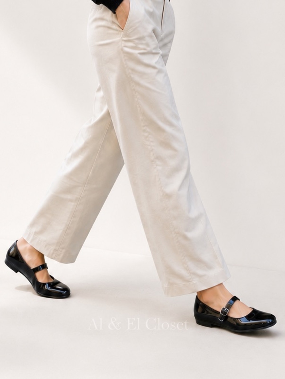 Zodiac Indira Black Vegan Patent Mary Jane Flats Size 9.5M – New In Box